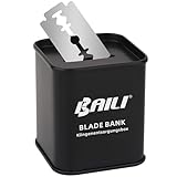 BAILI Klingenbank-Behälter zur sicheren Aufbewahrung gebrauchter Rasierklingen Scharfe Gegenstände...