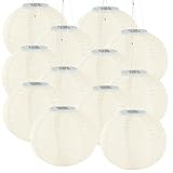 Lunartec Solar Lampions warmweiss: 12er-Set Solar-LED-Lampions, LEDs, Dämmerungs-Sensor, IP44, Ø...