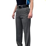 Smitty BB-S-359HG Damen-Softball, 4-Wege-Stretch, flache Vorderseite, Schlitztaschen, Heather Grey...