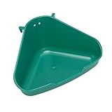 HEEPDD Kleintier-Katzentoilette, Dreieckiger Töpfchentrainer aus Kunststoff für Babykaninchen und...