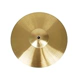 FUANA Brass Becken für Drum Percussion, 8/10/12/14/16 Zoll Splash Crash Hi-Hat Set, Gold-Finish mit...