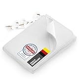 Dreamzie - Molton Matratzenschoner 90 x 200 Baumwolle 300 GSM - mit 4 Eckgummis