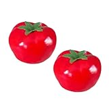 2pcs Simulations Tomaten Accessoire Künstliche Tomaten Realistisches Kunstgemüse Für...