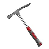 C&T Maurerhammer, Mason's Hammer 600g mit Stahlrohrstiel B-Type | Berliner Form | Hochwertiger...