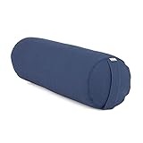 bodhi | Yoga Bolster Rolle Ø 22 cm | Kissen für Yin Yoga | Yogarolle mit Dinkelfüllung aus...