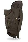 fun2bemum 5in1 PARKA Softshell Mantel,Coat,Umstandsjacke, FRONT/BACK Baby Tragejacke, Multifunktion...