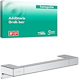 hansgrohe AddStoris - Haltegriff Dusche, Haltestange Bad, für Wandmontage, verdeckte Befestigung,...