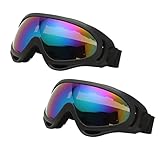 Amindz 2 Stück Motocross Brille Motorradbrille,Outdoor-Schutzbrillen ATV Off Road Racing...