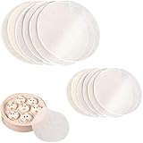Belvanr Baumwolle Dampfer Tuch 20 Stück Bambusdämpfer Matte,Dampfgarer Tuch Dampfer Matte Runde...