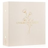 Lanpn Fotoalbum Hochzeit 10x15 600, Großes Leinen Einstecken Einsteckalbum Hochzeitsalbum für Hoch...