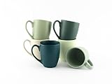 Hanseküche Kaffeebecher Set Groß – Kaffeetassen aus hochwertiger und massiver Keramik, große...