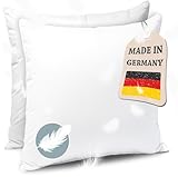 KNERST Kopfkissen Federkissen Made in Germany - Kissen mit 100% Federfüllung - Federkopfkissen mit...