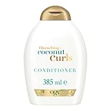 OGX Quenching + Coconut Curls Conditioner (385 ml), feuchtigkeitsspendende Haarspülung mit...