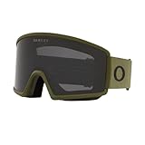 Oakley Target Line M OO7121 Dark Brush / Dark Grey Skibrille für Herren für Damen + Bundle mit...