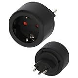 Brennenstuhl Reisestecker/Reiseadapter (Reise-Steckdosenadapter zum Anschluss elektrischer Geräte...
