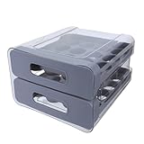 BESPORTBLE Eieraufbewahrungsbox für Kühlschrank 32 Fächer Stapelbarer Transparenter Kunststoff...