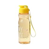 Generisch 650ML GelbWasserflasche,lebensmittelecht,große Kapazität,tragbar,für...