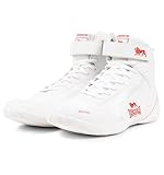Lonsdale Unisex RUFFORD Boxschuhe, Weiß Rot, 44 EU