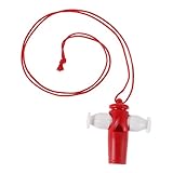 TOYANDONA Rote Samba Pfeife Für Kinder Kunststoff Sicherheitspfeife Mit Trageband Musikinstrument...