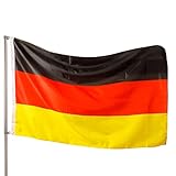 PHENO FLAGS Premium Deutschland Flagge 90x150cm - Extrem wetterbeständige Fahne mit Messingösen,...