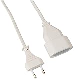 as - Schwabe Euro-Verlängerungskabel 5 m, 230 V / 2,5 A – Verlängerungsleitung mit...