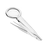 First Aid Only Pinzette mit Lupe | Praktische Kombination aus Splitterpinzette und Lupe mit...