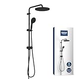 GROHE Vitalio 250, Duschset ohne Armatur, wassersparend, 8l pro Min (Regendusche für vorhandene...