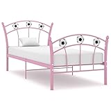 Generisch Einzelbett mit Fußball-Design Rosa Metall 90x200 cm,jiangboyue-324747