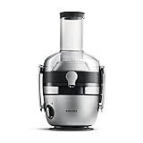 Philips Entsafter – 1100W, 2L, HomeID-Rezepte-App, XXL-Einfüllöffnung, QuickClean (HR1921/20),...