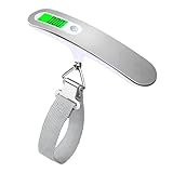 110lbs Digitale Gepäckwaage, Reisegepäckwaage, Tragbare Hand-Reisekofferwaage Mit Gurtband Für...