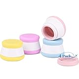 4 Stück Kosmetikbehälter, leer, Cremetiegel mit Schraubverschluss für Cremes, Tabletten und...