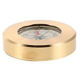 FUNOMOCYA Kleiner Messing Kompass für Outdoor Navigation und Seewasserresistent Präziser...