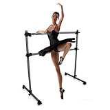 TRUTZHOLM Ballettstange Ballett Bar Trainingsgerät Tanzstange freistehend höhenverstellbar 120 cm...