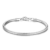 CASSIECA Armband für Herren Edelstahl Armband Herren Armband Herren Silber Stackable Kette Armband...