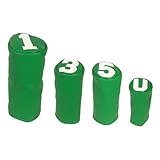 Hellery 4 Teiliges Set Golfschlägerhauben Aus Hochwertigem PU, Dick, Kratzfest, Golfer.