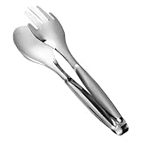 Lebensmittelzange aus Edelstahl | Servierzange aus Edelstahl - Andicken Servierzange Salatzange...