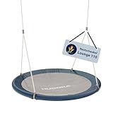 HUDORA Nestschaukel Lounge - Höhenverstellbare Hängeschaukel mit 90/110cm Durchmesser für bis zu...