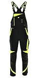 SARA WORKWEAR Arbeitshosen Männer Stretch - Latzhose Herren Arbeitshose mit Kniepolstertaschen -...