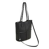 MOSAMHUA Vintage Echte Leder Shopper für Frauen - Luxus Pendlertasche mit Umhäng- & Schultergurten...