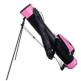 Golfbag, Tragbare Golf Trolley für Die Driving Range, Organisierte Stand-Golftasche für Einfache...