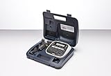 Brother PT-D200BWVP Beschriftungsgerät inklusive Netzadapter und Transportkoffer (für 3,5 bis 12...
