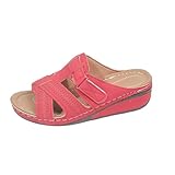 Sandalen Damen Sommer Elegant Zehentrenner Bequeme Sommerschuhe Flache Orthopädische-sandalen Mit...