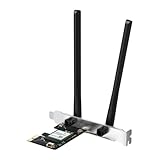 MERCUSYS MA80XE TP-Link WiFi 6 WLAN-Karte PCIe AX3000Mbps, Bluetooth 5.3, Dual-Band (5 GHz/2,4 GHz),...