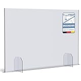 A+H Spuckschutz - Typ 5 - Spuckwand als Husten-/ Nies-/Greif-/Spritzschutz ohne Durchreiche in...