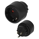 Brennenstuhl Reisestecker/Reiseadapter (Reise-Steckdosenadapter zum Anschluss elektrischer Geräte...