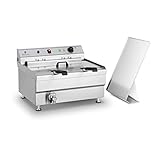 Royal Catering RCBG 30-2-B STH Fettbackgerät Fritteuse Friteuse Gastronomie (24 Liter, 9000 W, 400...