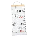 LRXIYODE Wand Wachstumsleiste mit Tiermotiv Hängendes Höhenmesslineal für Kinderzimmer und...