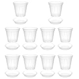 YARNOW Teiliges Transparentes Orchideen-pflanzset aus Atmungsaktivem Kunststoff mit Abflussloch und...