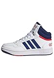 adidas Hoops Mid Shoes Schuhe, FTWR White/Victory Blue/Better Scarlet, 36 EU