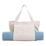 Zimoer Sporttasche Damen Yogatasche Groß Leinen Tragetasche für Yogamatten Yoga-Zubehör...